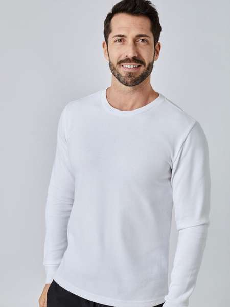 Foundation Thermal Long Sleeve Crew 3-Pack | White Thermal | Fresh Clean Threads